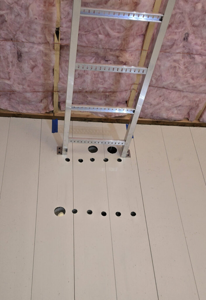 Completed concrete core drilling for utility installations at a commercial car wash in Centerfield, Utah